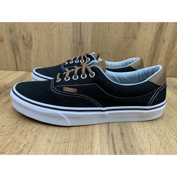 Vans Era Black Brown Canvas Lace Up Sneakers Men’s Size 9.5 Casual Shoes main image 12